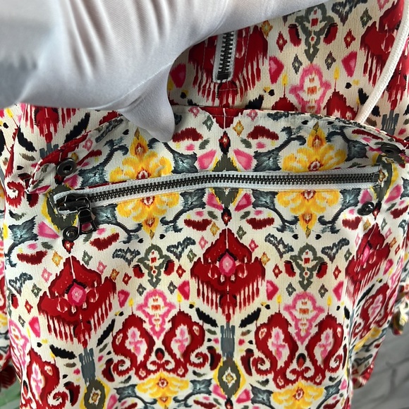 Alice + Olivia Stacia Print Anorak Quarter Zip Pullover Hoodie - Picture 6 of 16